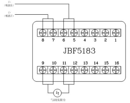 JBF5016重庆气体灭火控制器控制气溶胶重庆气灭装置接线